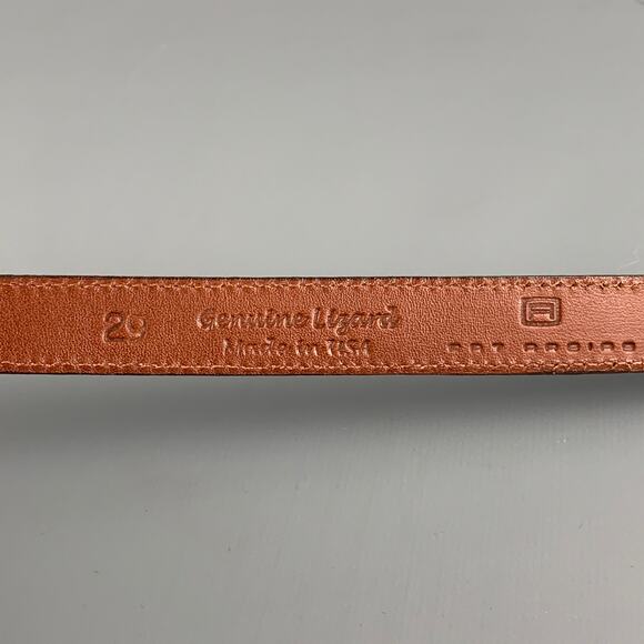 PAT AREIAS Size 29 Brown Lizard Belt Strap